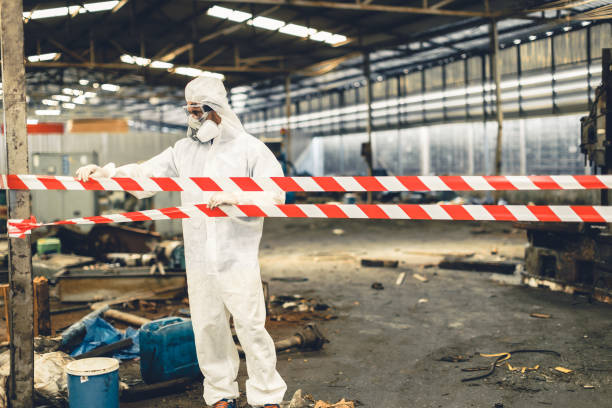 Professional Biohazard technician working in Rockford, IL